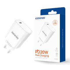 ESEEKGO T-21EA Fireproof PC Travel Adapter（20W / EU）