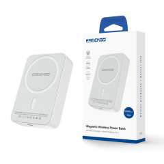 ESEEKGO P-15B 10000mAh 15W Magnetic Wireless Power Bank & 1.3FT USB-C To C Charging Cable