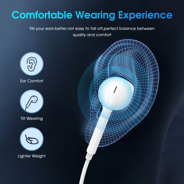 ESEEKGO E-20 Lightning Hi-Fi Music Bluetooth Wired Earphone