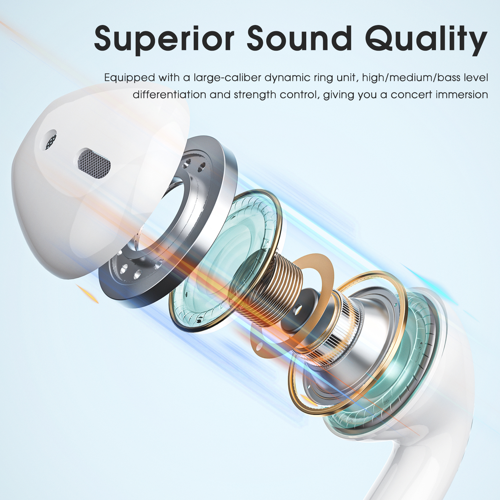 ESEEKGO E-20 Lightning Hi-Fi Music Bluetooth Wired Earphone
