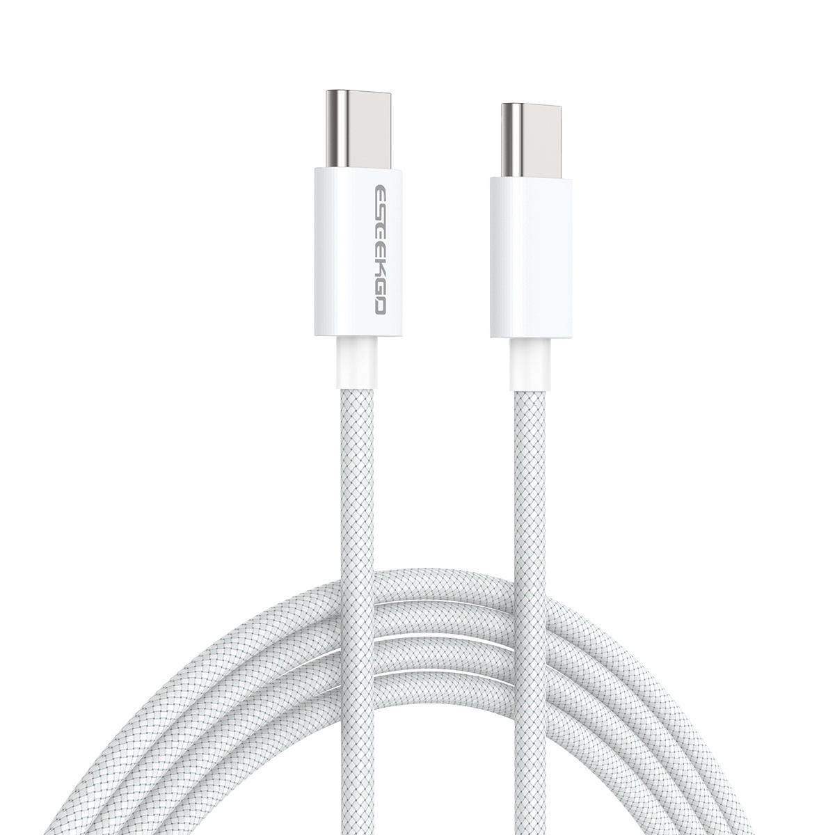 ESEEKGO G-111C Nylon Braided 60W 3.0A 4FT Type-C to Type-C Data Cable