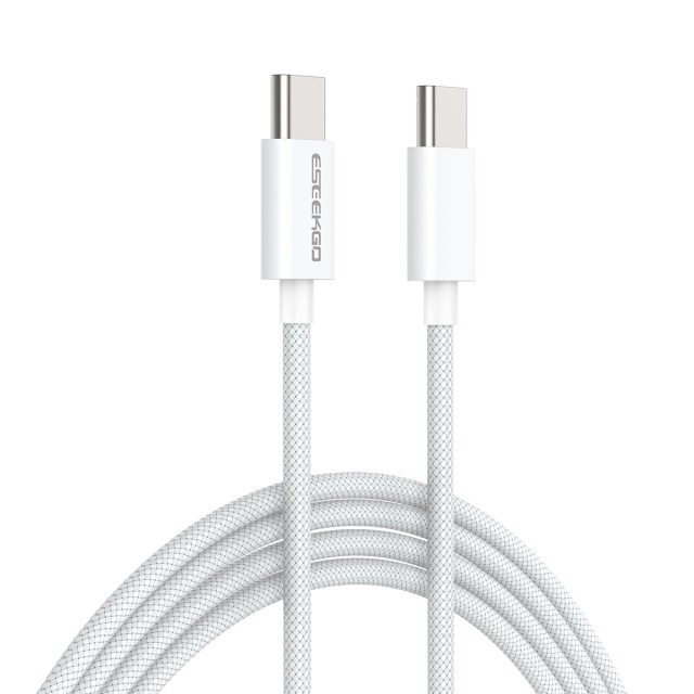 ESEEKGO G-111C Nylon Braided 60W 3.0A 4FT Type-C to Type-C Data Cable