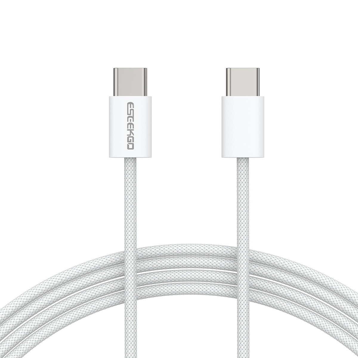 ESEEKGO G-111C Nylon Braided 60W 3.0A 4FT Type-C to Type-C Data Cable