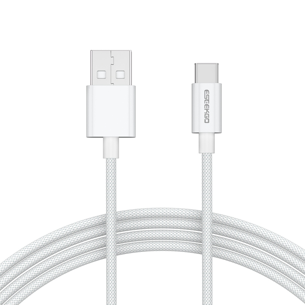 ESEEKGO G-102C Nylon Braided 2.0A 4FT USB to Type-C Data Cable