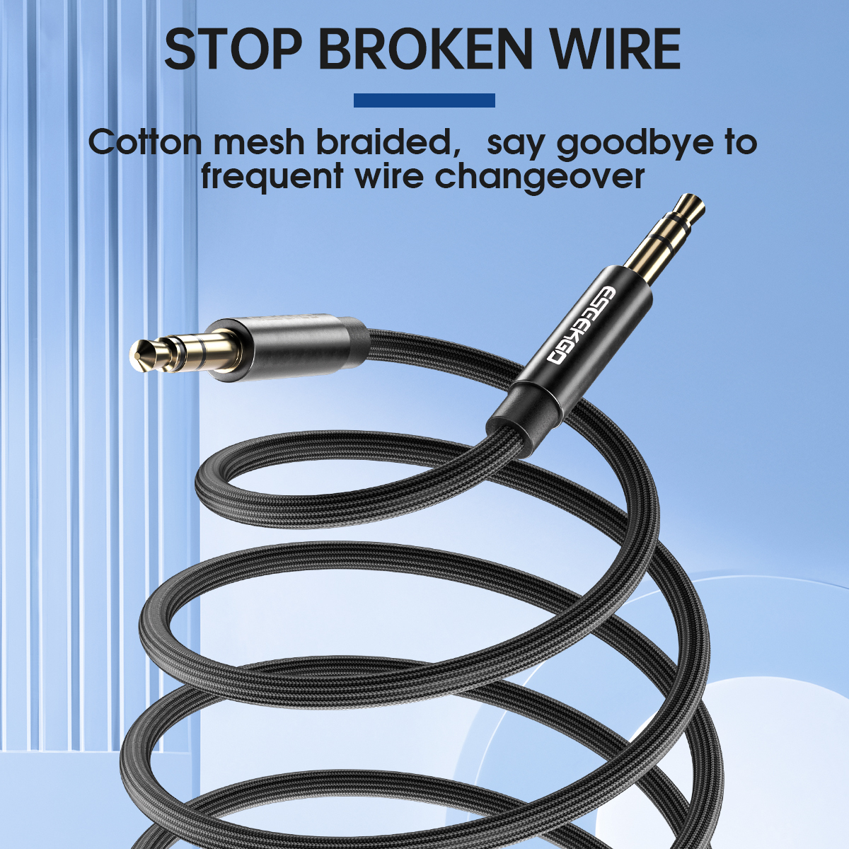 ESEEKGO AX-03 Nylon Braided 4FT 3.5mm To 3.5mm Audio Cable