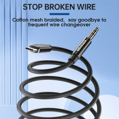 ESEEKGO AX-01 Nylon Braided 4FT Type-C To 3.5mm Audio Cable