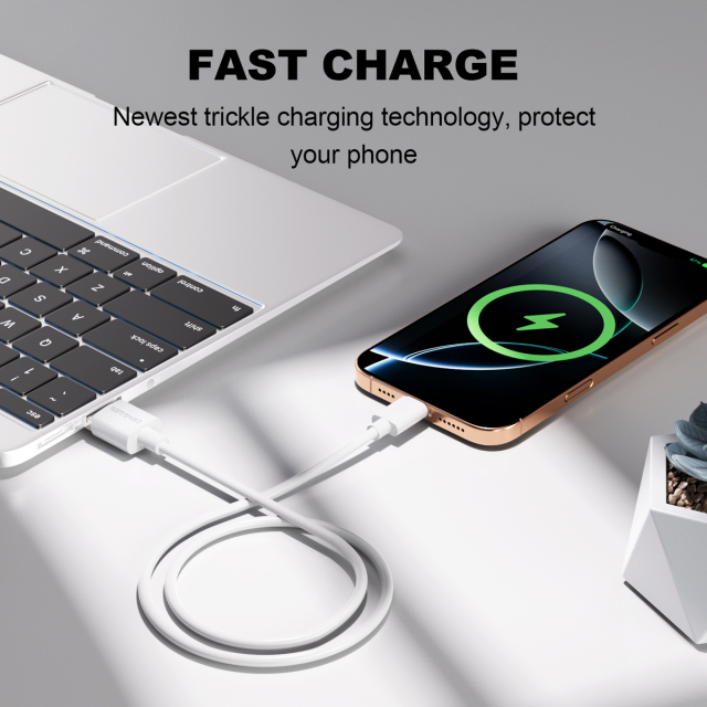 ESEEKGO G-02AW 3.0A 3.3FT USB To Type-C Charging Data Cable