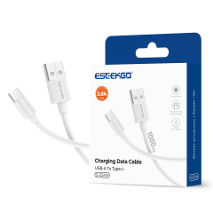 ESEEKGO G-02AW 3.0A 3.3FT USB To Type-C Charging Data Cable