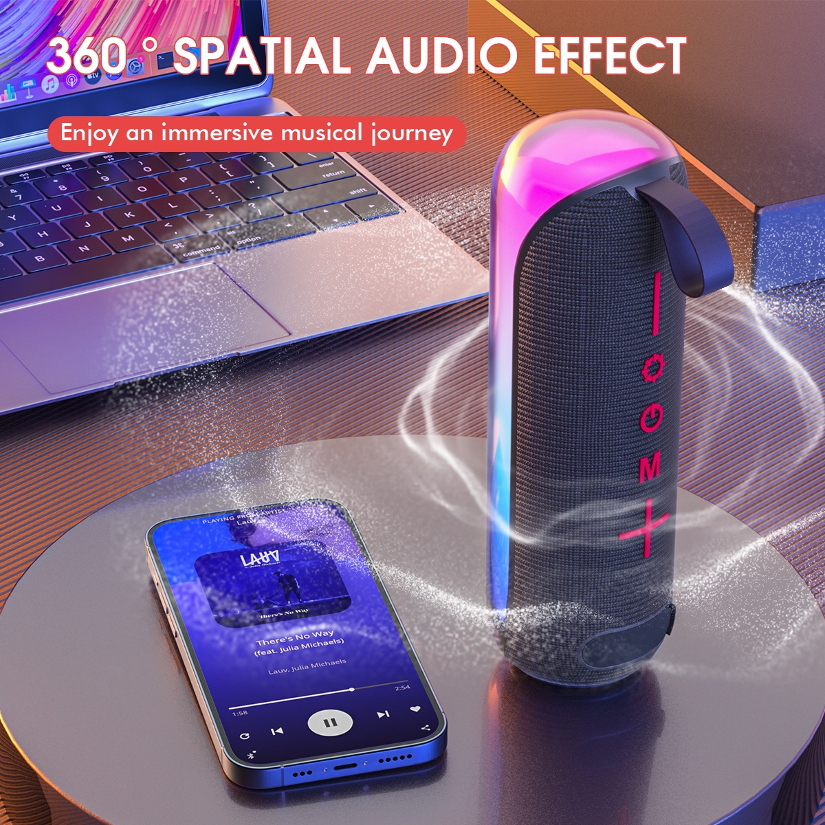 ESEEKGO ES-SP04 Portable Outdoor Wireless Speaker