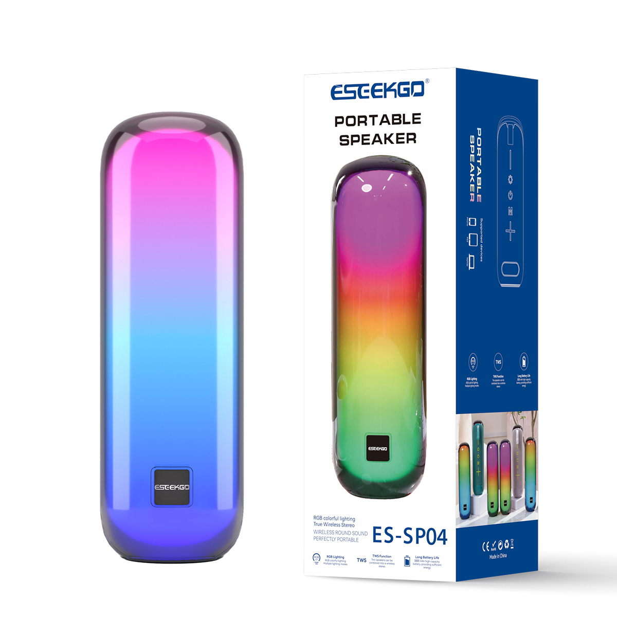 ESEEKGO ES-SP04 Portable Outdoor Wireless Speaker