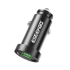 ESEEKGO C-13A Aluminum Dual Ports Mini Car Charger
