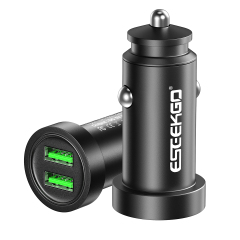 ESEEKGO C-13A Aluminum Dual Ports Mini Car Charger