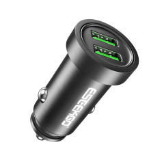 ESEEKGO C-13A Aluminum Dual Ports Mini Car Charger