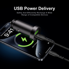 ESEEKGO C-13A Aluminum Dual Ports Mini Car Charger