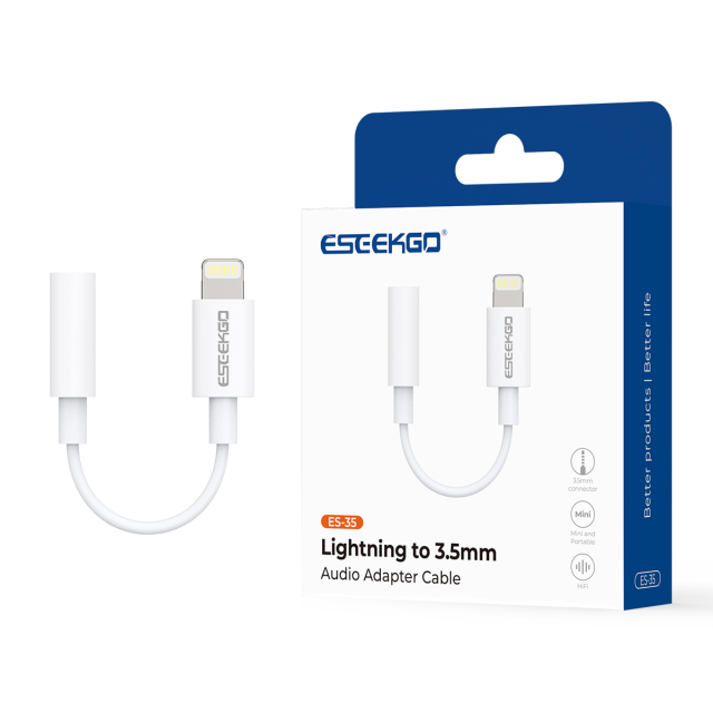 ESEEKGO ES-35 8 PIN To 3.5MM Audio Adapter Cable