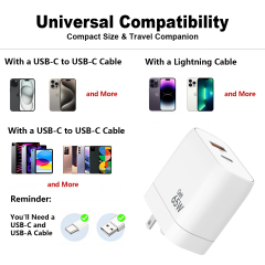 ESEEKGO TU-65C GaN 65W Wall Charger (US Standard With Two Ports)