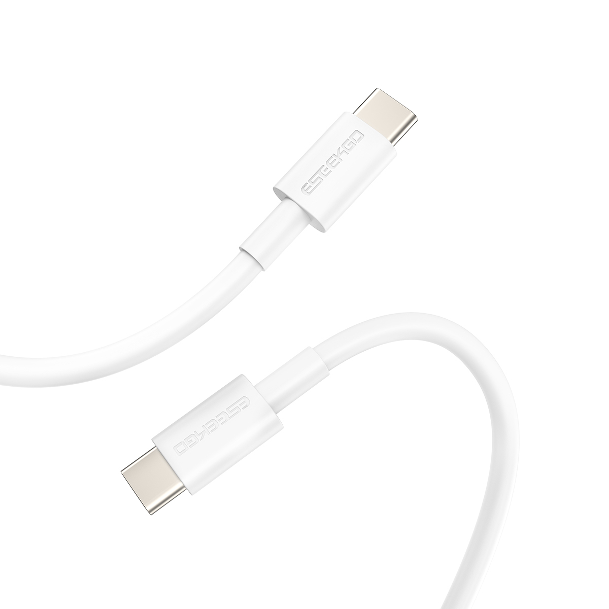 ESEEKGO L-6CW 6A 3.3FT Type-C To Type-C TPE Soft Data Cable