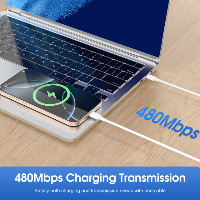 ESEEKGO L-6CW 6A 3.3FT Type-C To Type-C TPE Soft Data Cable