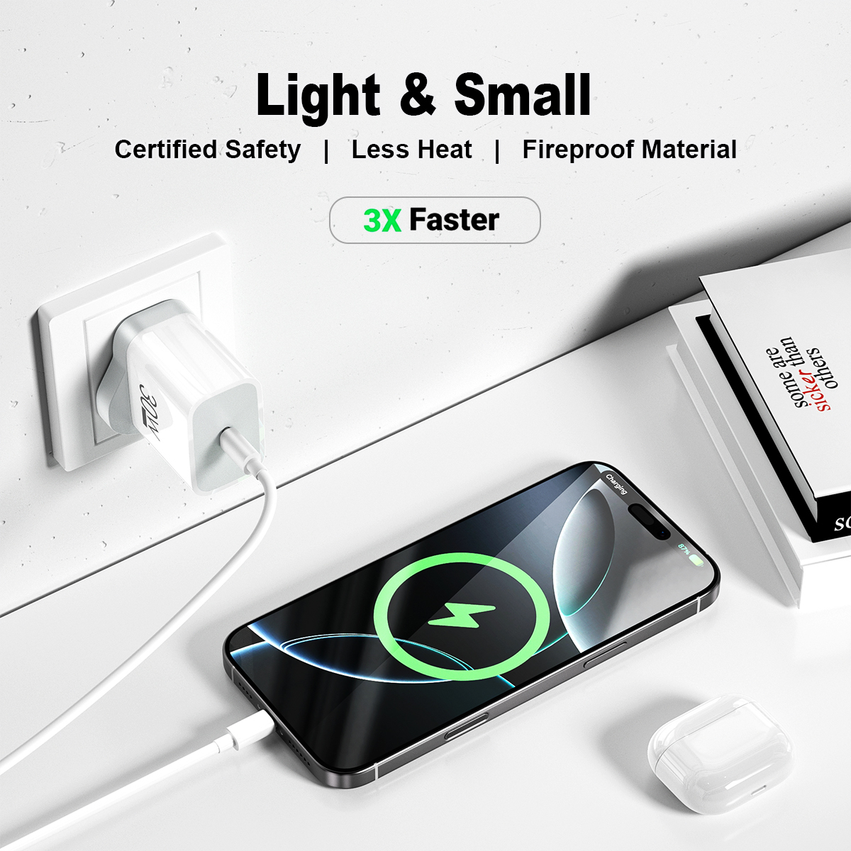 ESEEKGO ES-41UK PD30W Wall Charger (UK Standard)