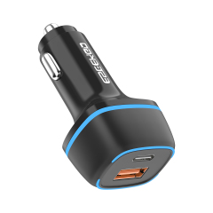 ESEEKGO C-15BK 38W LED QC3.0+PD20W Car Charger