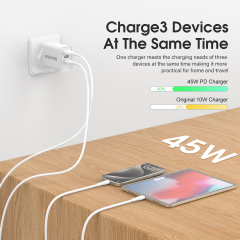 ESEEKGO ES-40UK PD45W Wall Charger (Three Ports)