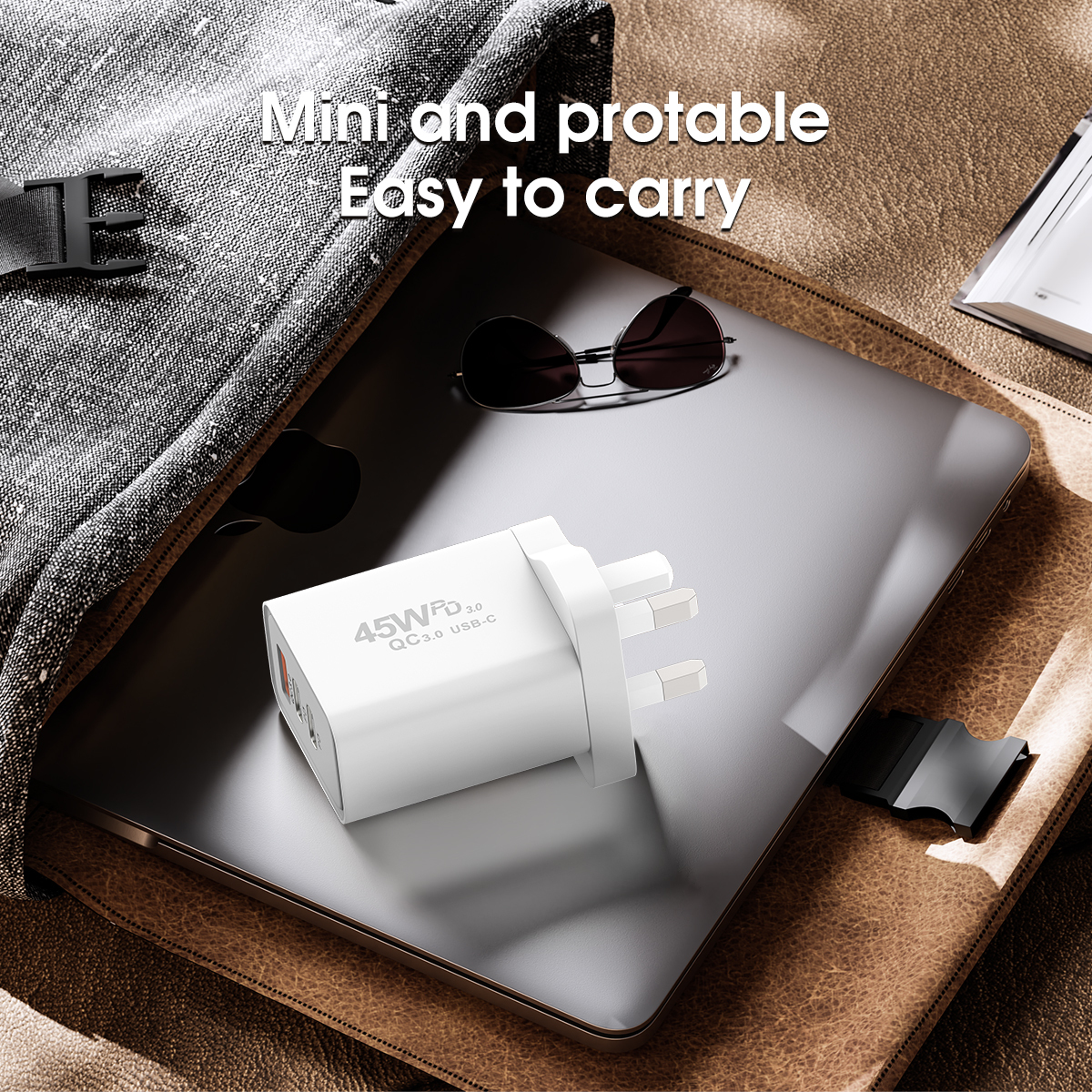 ESEEKGO ES-40UK PD45W Wall Charger (Three Ports)