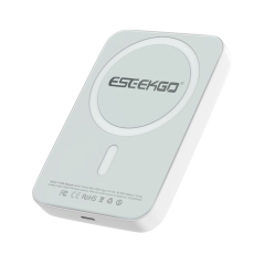 ESEEKGO P-05B 5000mAh 15W Magnetic Wireless Power Bank & 1.3FT USB-C To C Charging Cable