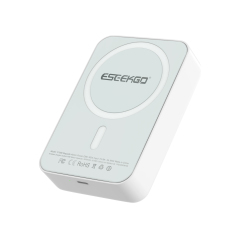 ESEEKGO P-15B 10000mAh 15W Magnetic Wireless Power Bank & 1.3FT USB-C To C Charging Cable