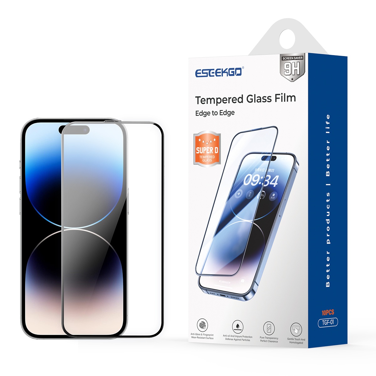 ESEEKGO TGF-01 Edge to Edge Tempered Glass Film