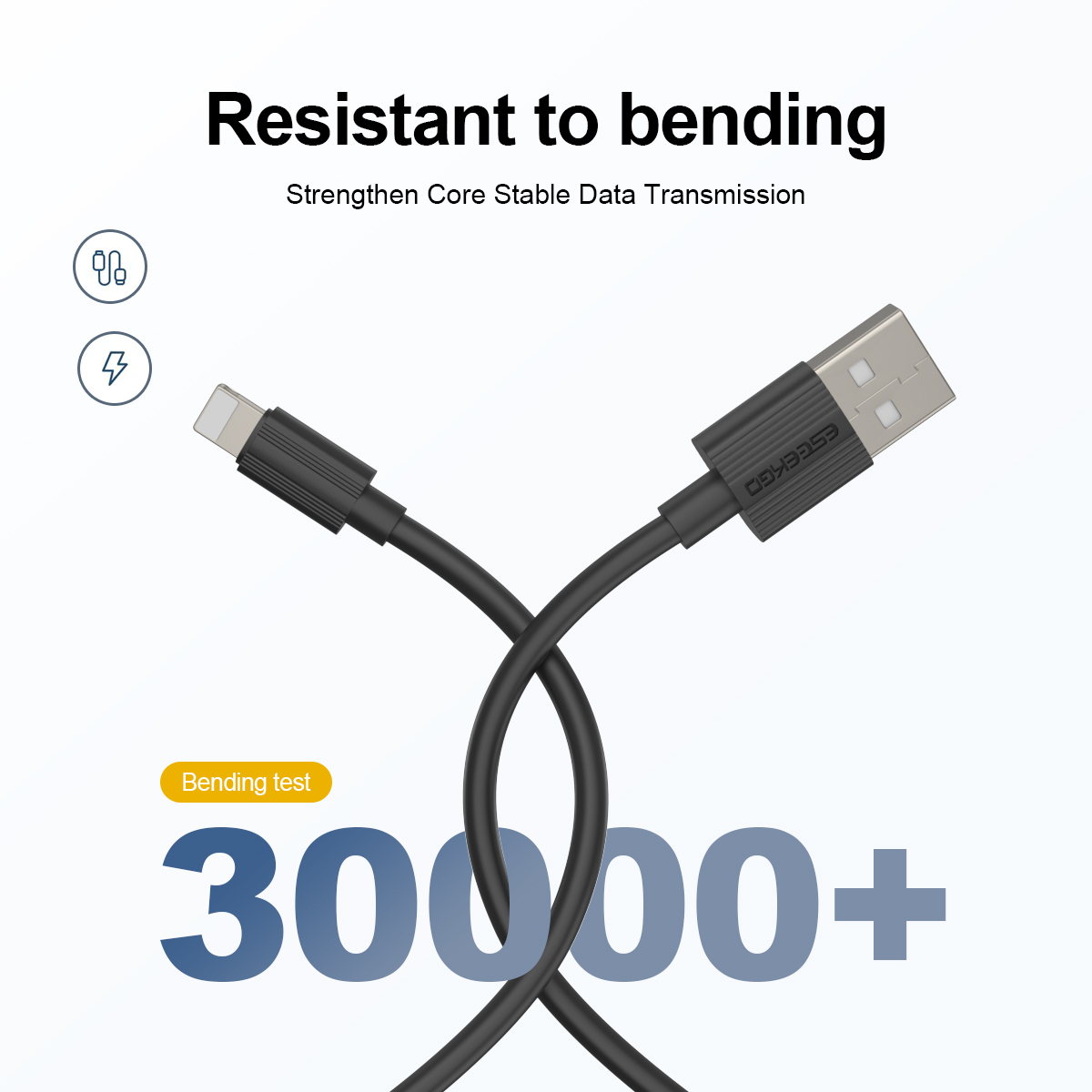 ESEEKGO G-03AB 3.0A 3.3FT USB To 8 PIN Charging Data Cable