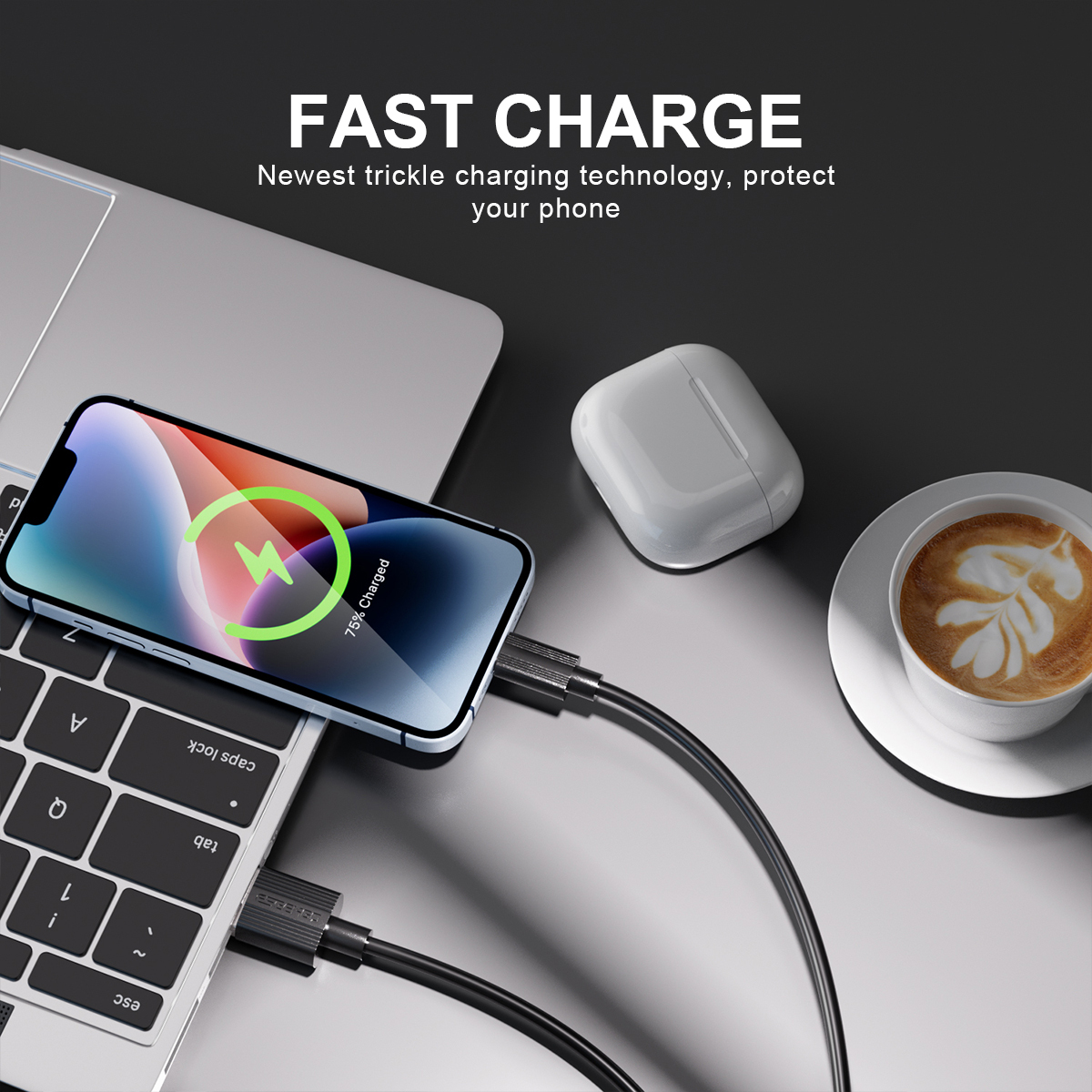 ESEEKGO G-03AB 3.0A 3.3FT USB To 8 PIN Charging Data Cable