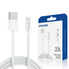 ESEEKGO G-103C Nylon Braided 2.0A 4FT USB to 8 PIN Data Cable
