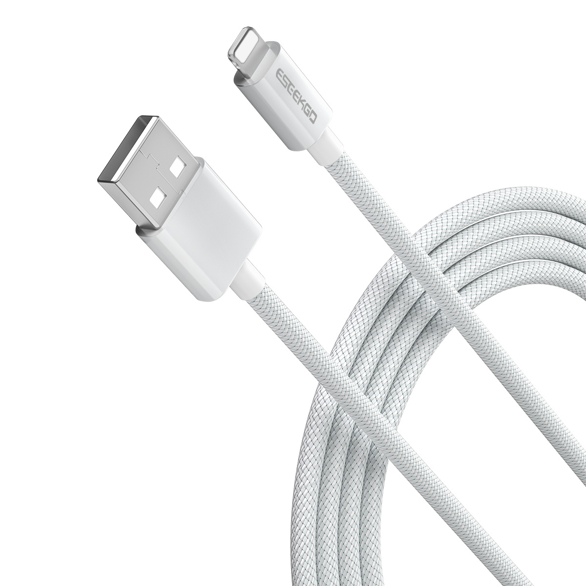 ESEEKGO G-103C Nylon Braided 2.0A 4FT USB to 8 PIN Data Cable