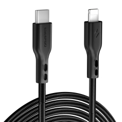 ESEEKGO G-35B Nylon Braided 3.0A 4FT Type-C to 8 PIN Data Cable