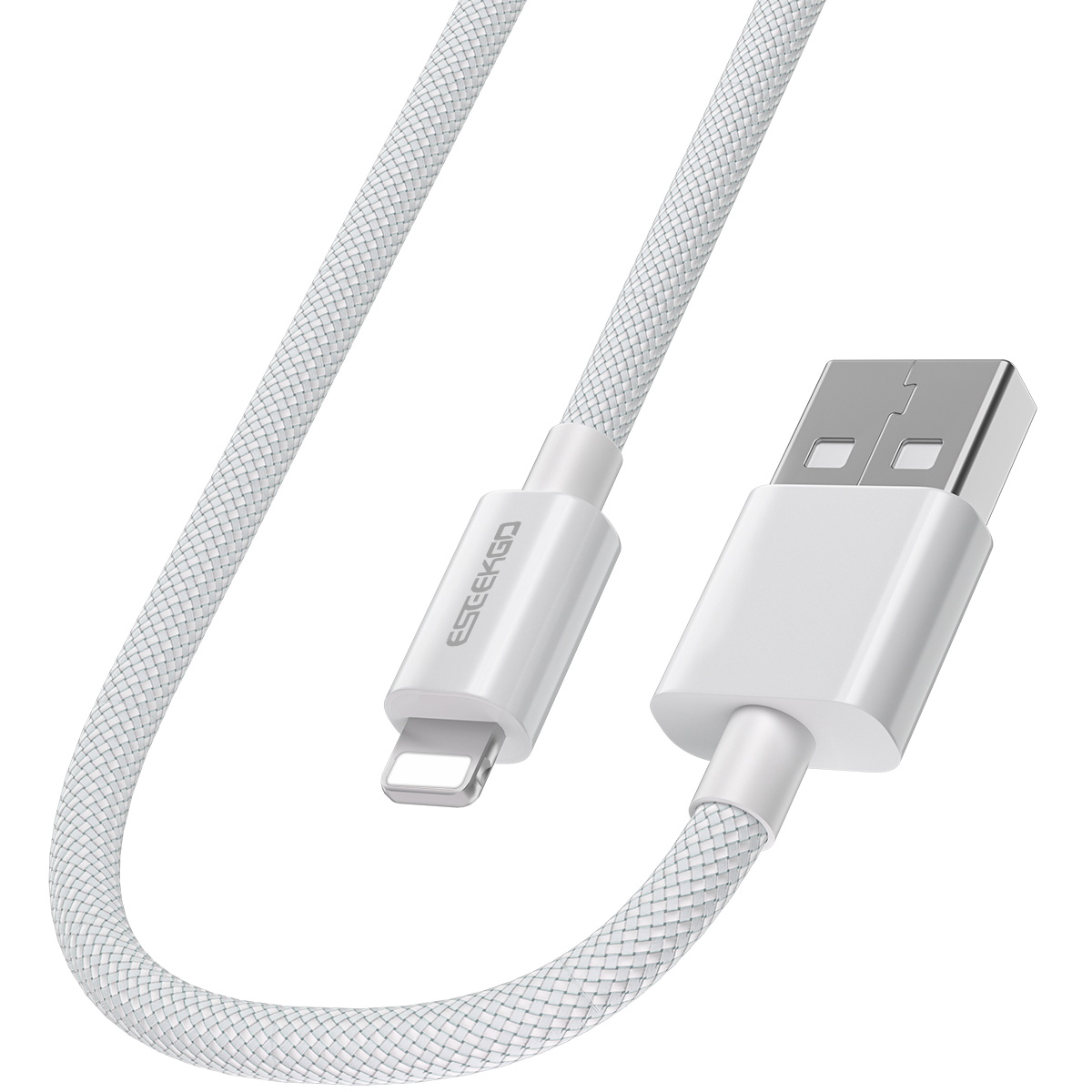ESEEKGO G-103C Nylon Braided 2.0A 4FT USB to 8 PIN Data Cable