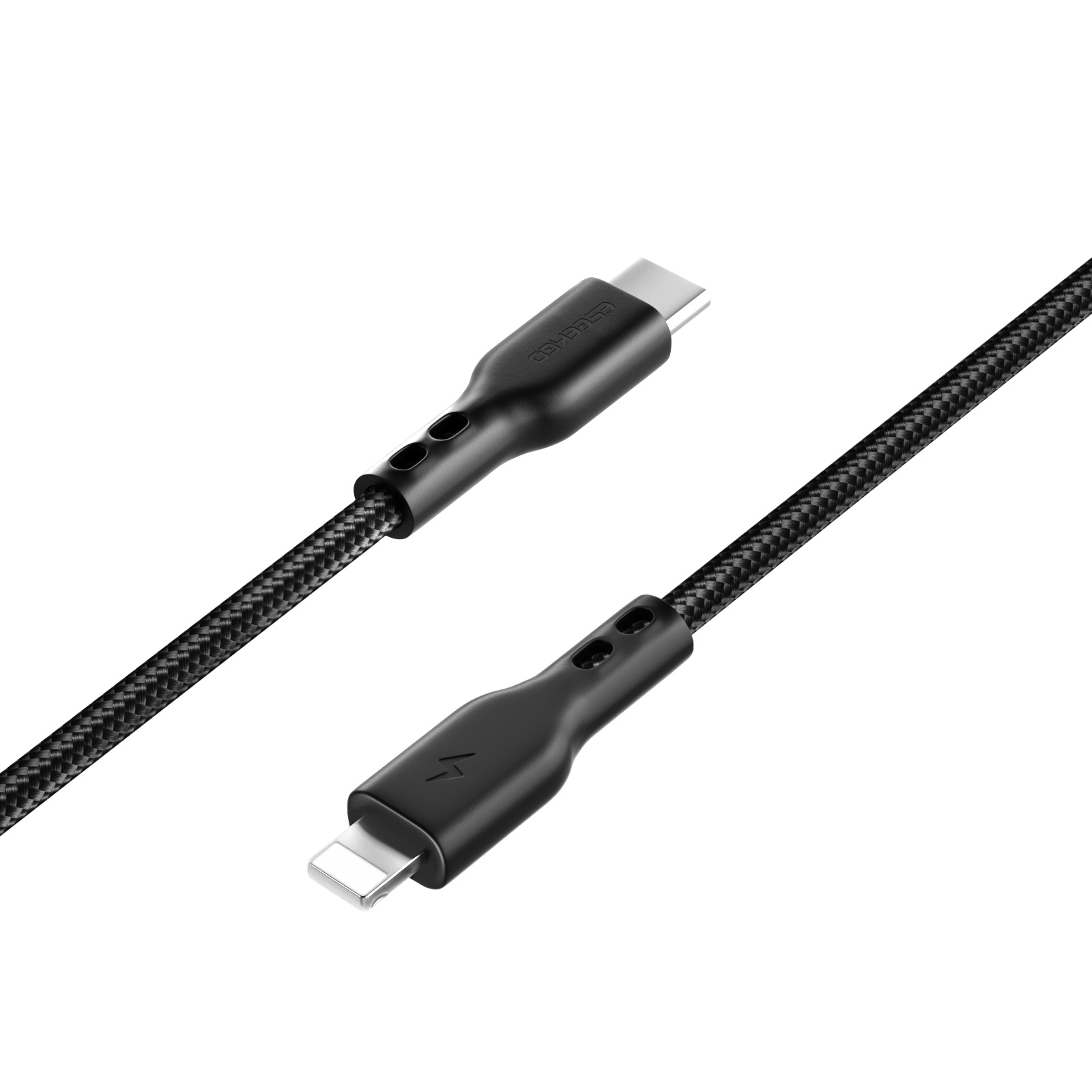 ESEEKGO G-35B Nylon Braided 3.0A 4FT Type-C to 8 PIN Data Cable