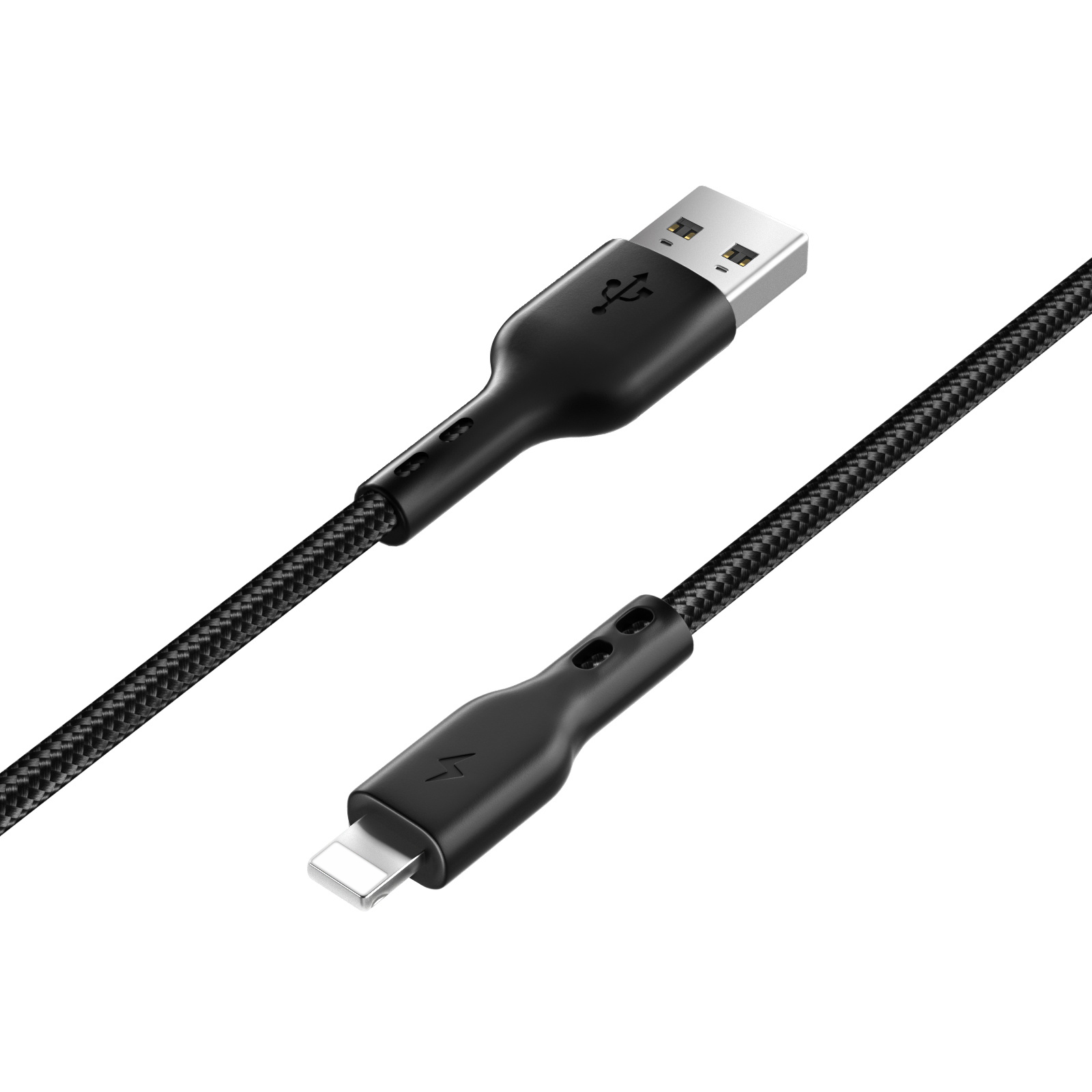 ESEEKGO G-32B Nylon Braided 3.0A 4FT USB to 8 PIN Data Cable