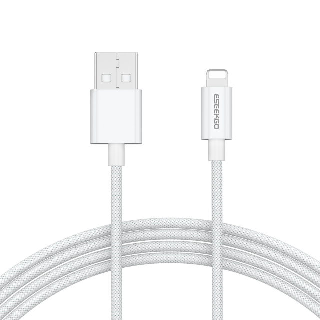 ESEEKGO G-103C Nylon Braided 2.0A 4FT USB to 8 PIN Data Cable