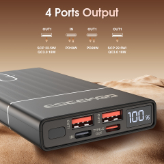 ESEEKGO P-10B 10000mAh PD20W+22.5W Digital Display  Power Bank & 1.3FT USB-C To C Charging Cable