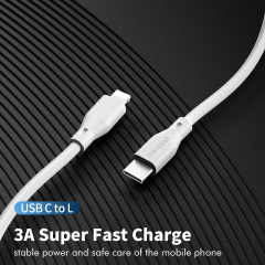 ESEEKGO G-15A 3.0A 3.3FT Type-C to 8 PIN Data Cable