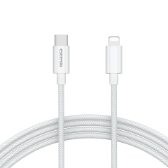 ESEEKGO G-112C Nylon Braided 27W 3.0A 4FT Type-C to 8 PIN Data Cable