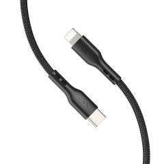 ESEEKGO G-3CL Nylon Braided 3.0A 3M（10FT） Type-C To 8 PIN Data Cable