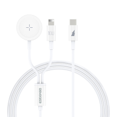 ESEEKGO AW-21L 2 IN 1 Wireless Magnetic Fast Charging For Apple Watch & Type-C To 8PIN Charging cable