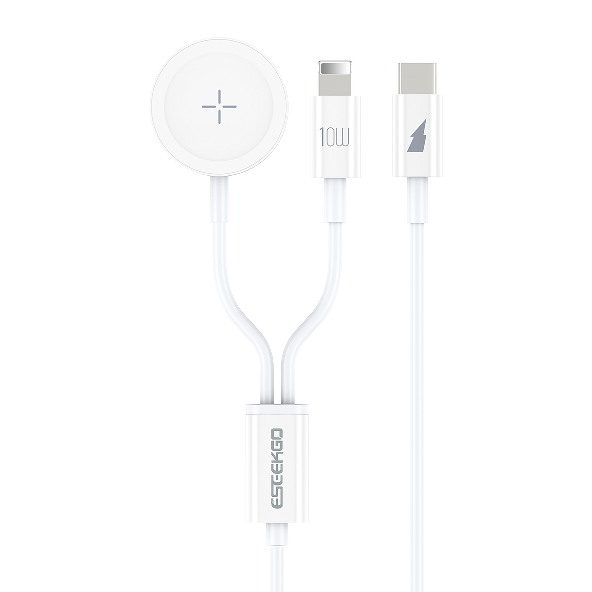ESEEKGO AW-21L 2 IN 1 Wireless Magnetic Fast Charging For Apple Watch & Type-C To 8PIN Charging cable