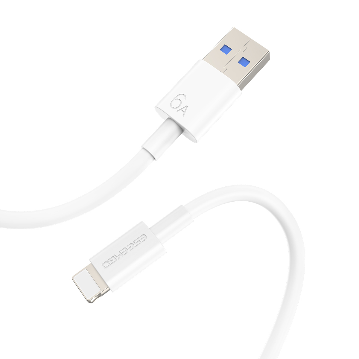 ESEEKGO L-6AL 6A 3.3FT USB To 8 PIN TPE Soft Data Cable