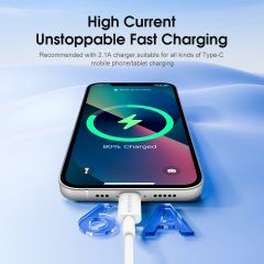 ESEEKGO L-6AL 6A 3.3FT USB To 8 PIN TPE Soft Data Cable