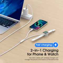 ESEEKGO AW-21L 2 IN 1 Wireless Magnetic Fast Charging For Apple Watch & Type-C To 8PIN Charging cable