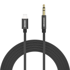 ESEEKGO AX-02 Nylon Braided 4FT Lightning To 3.5mm Audio Cable