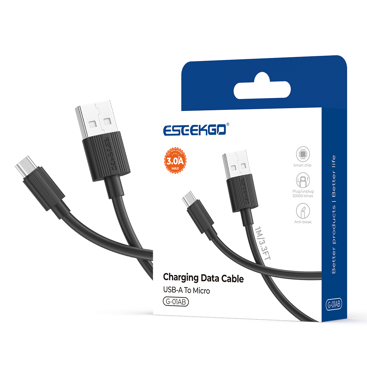 ESEEKGO G-01AB USB To Micro Data Cable