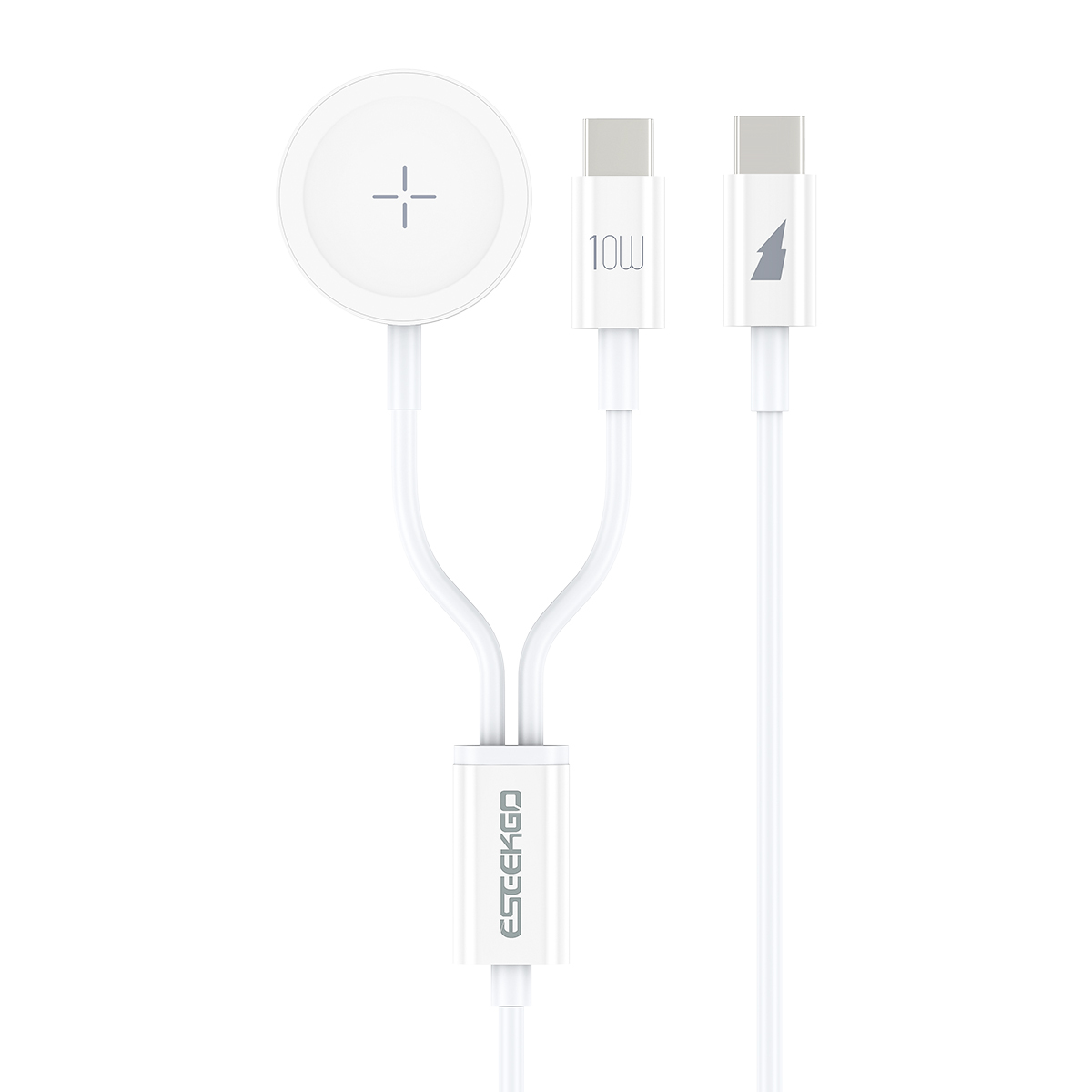 ESEEKGO AW-21C 2 IN 1 Wireless Magnetic Fast Charging For Apple Watch & Type-C To Type-C Charging cable